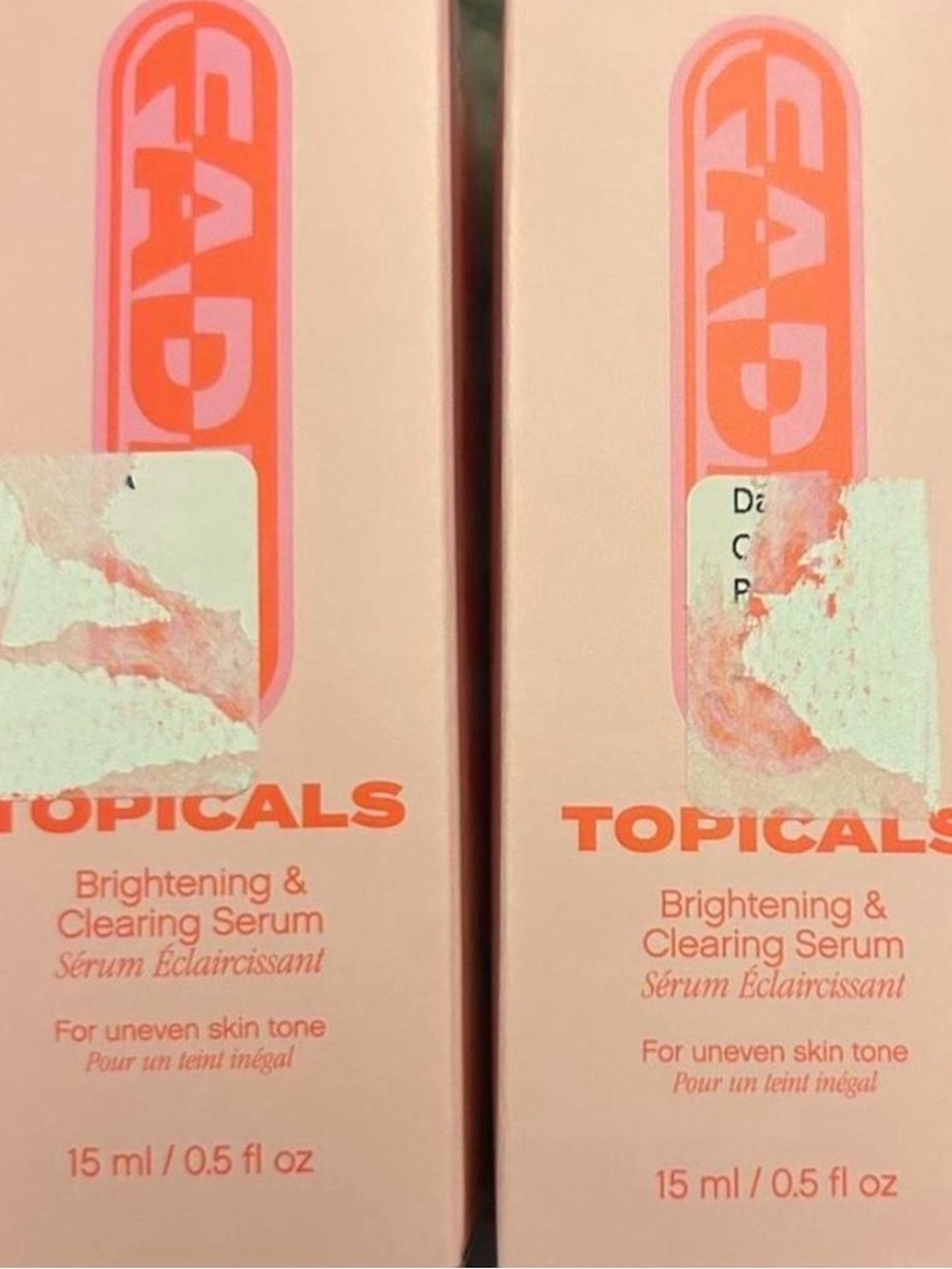 2x .5oz Topicals Faded Brightening & Clearing Serum